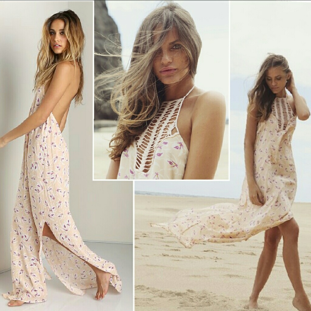 New acacia swimwear positano dress island orchid P XS